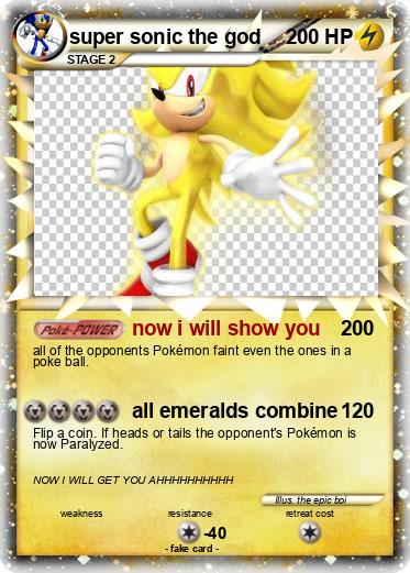 Pokemon super sonic the god