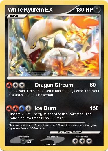 Pokemon White Kyurem EX 20 Pokemon White Kyurem EX 20