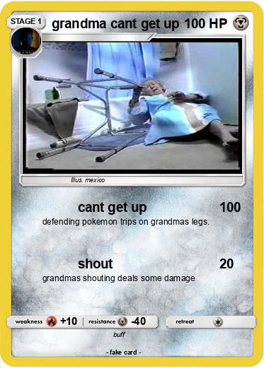 Pokemon grandma cant get up