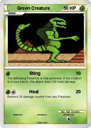 Pokemon Green Creature