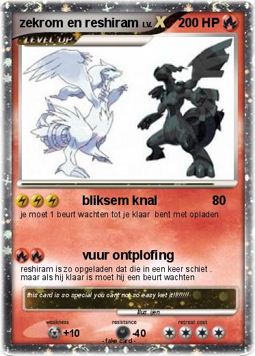 Pokemon zekrom en reshiram