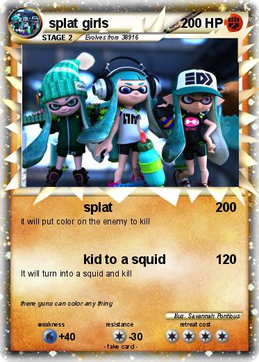 Pokemon splat girls