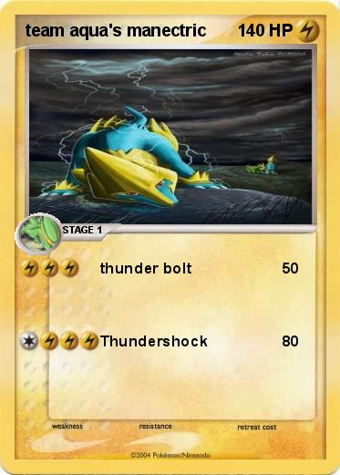 Pokemon team aqua's manectric