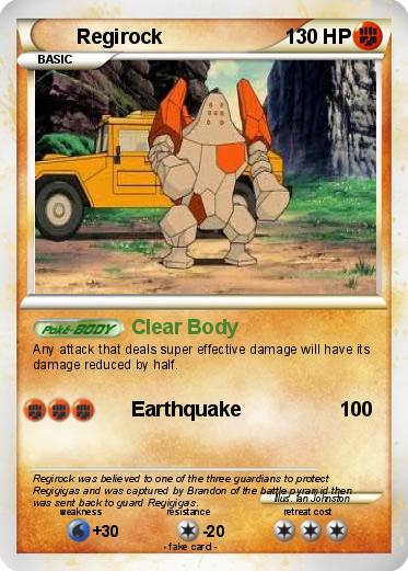 Pokemon Regirock Pokemon Regirock