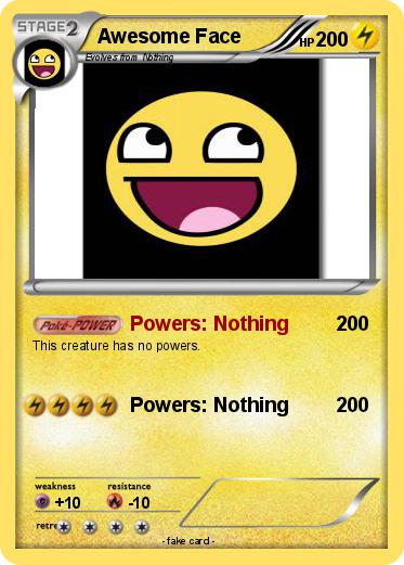 Pokemon Awesome Face