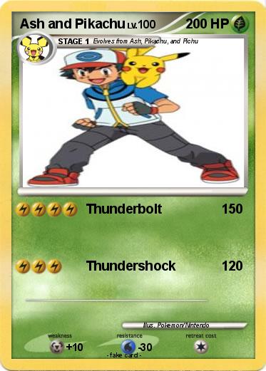 Pokemon Ash and Pikachu