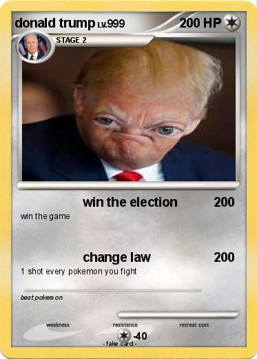 Pokemon donald trump