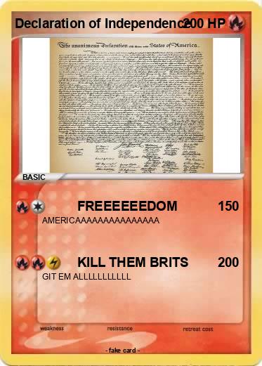 Pokemon Declaration of Independence