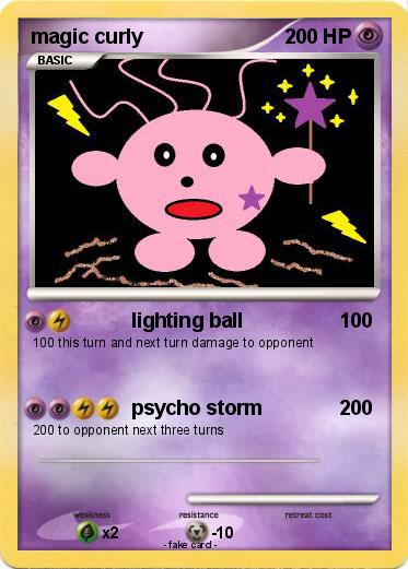 Pokemon magic curly