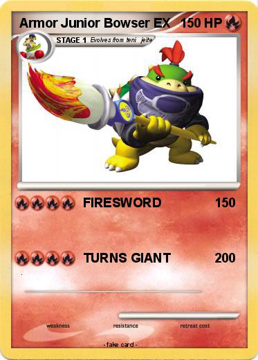 Pokemon Armor Junior Bowser EX