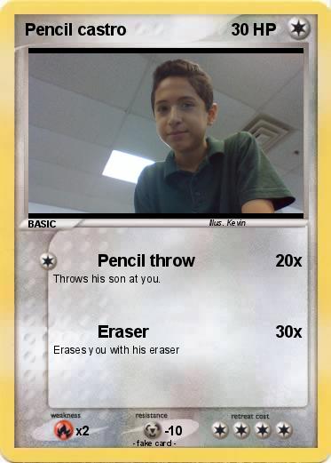 Pokemon Pencil castro