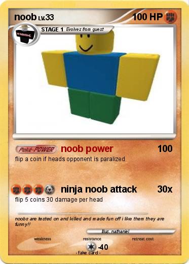 pokemon roblox noob power