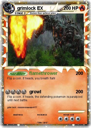 Pokemon grimlock EX
