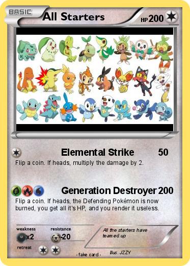 Pokemon All Starters Pokemon All Starters