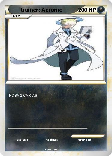 Pokemon trainer: Acromo