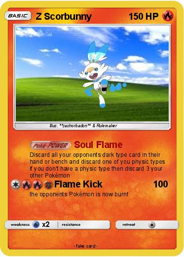 Pokemon Z Scorbunny