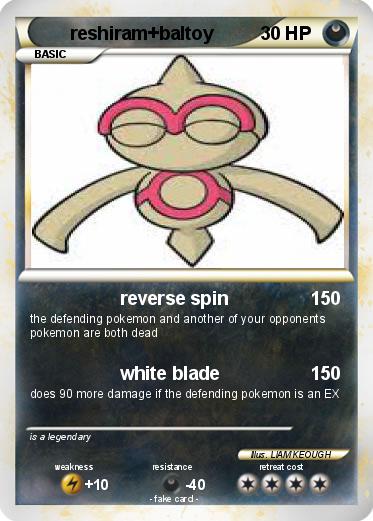 Pokemon reshiram+baltoy