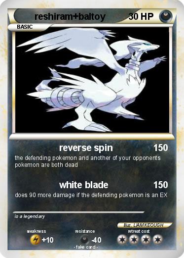 Pokemon reshiram+baltoy