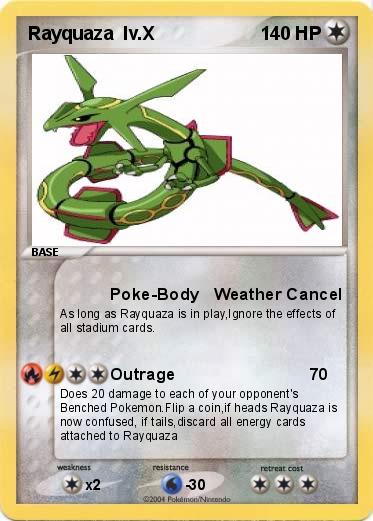 Pokemon Rayquaza  lv.X