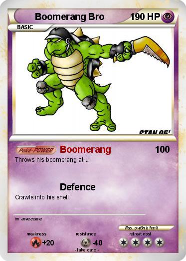 Pokemon Boomerang Bro
