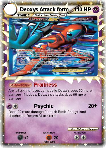 Pokemon Deoxys Attack form