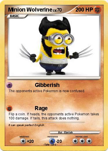 Pokemon Minion Wolverine