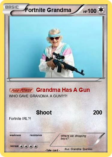 Pokemon Fortnite Grandma