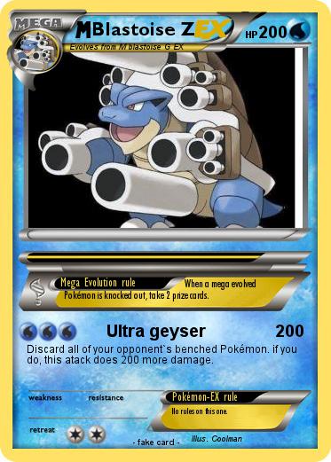 Pokemon Blastoise Z