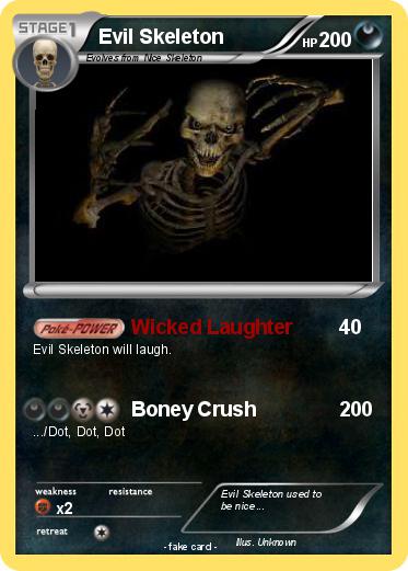 Pokemon Evil Skeleton