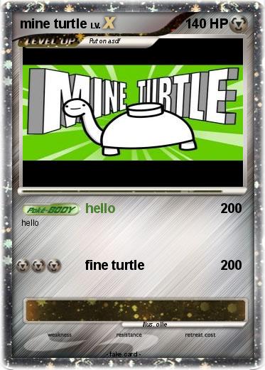 Pokemon mine turtle