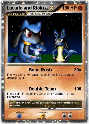 Pokemon Lucario and Riolu
