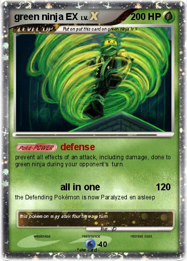 Pokemon green ninja EX