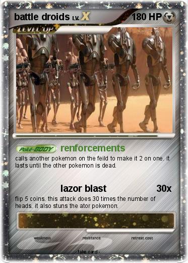 Pokemon battle droids