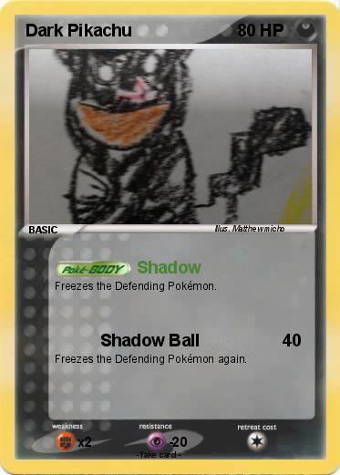 Pokemon Dark Pikachu
