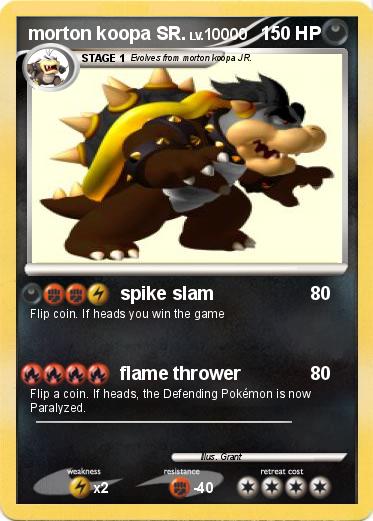 Pokemon morton koopa SR.