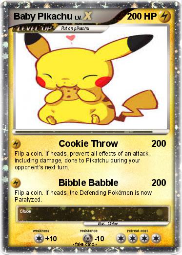 Pokemon Baby Pikachu