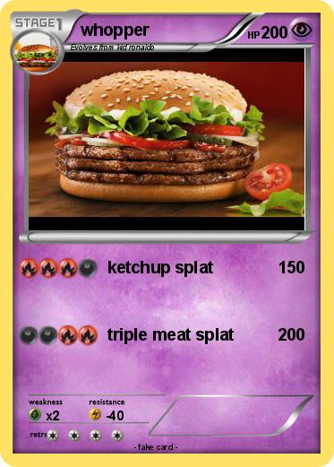Pokemon whopper