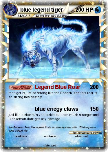 Pokemon blue legend tiger