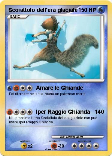 Pokemon Scoiattolo dell'era glaciale
