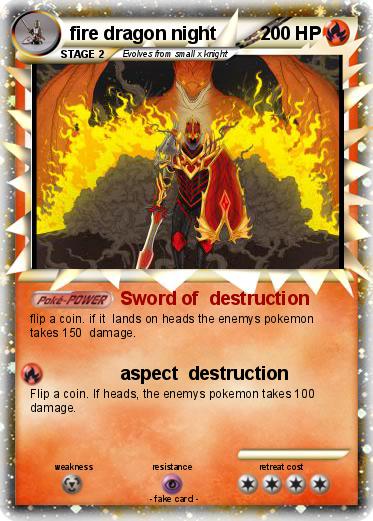 Pokemon fire dragon night