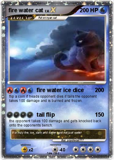 Pokemon fire water cat