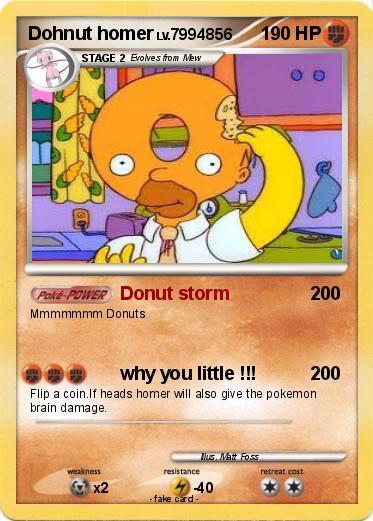 Pokemon Dohnut homer