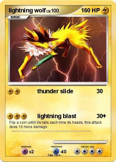 Pokemon lightning wolf