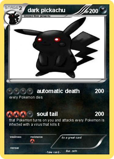 Pokemon dark pickachu