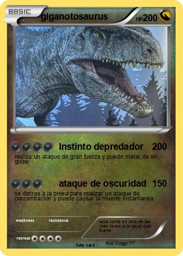 Pokemon giganotosaurus