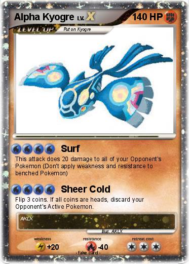 Pokemon Alpha Kyogre