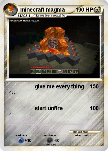 Pokemon minecraft magma