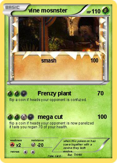 Pokemon vine mosnster