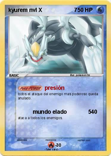 Pokemon kyurem nvl X                     7