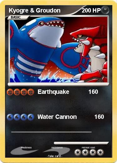 Pokemon Kyogre & Groudon